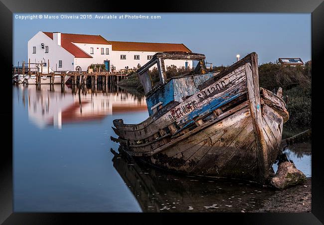 Abandoned Fishing Boat I Framed Print by Marco Oliveira