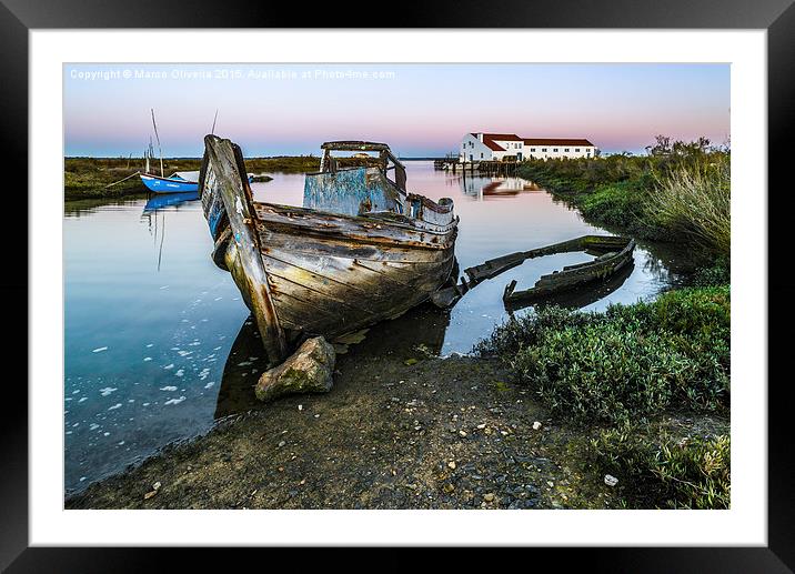 Abandoned Fishing Boat II Framed Mounted Print by Marco Oliveira