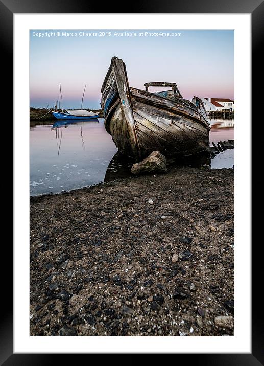 Abandoned Fishing Boat III Framed Mounted Print by Marco Oliveira