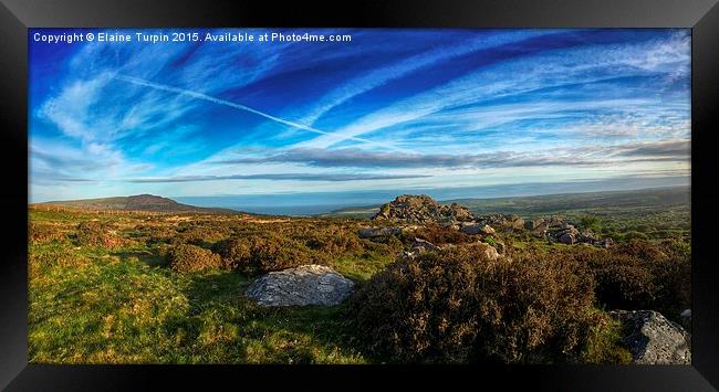  Stunning view towards Newport Bay Pembrokeshire Framed Print by Elaine Turpin