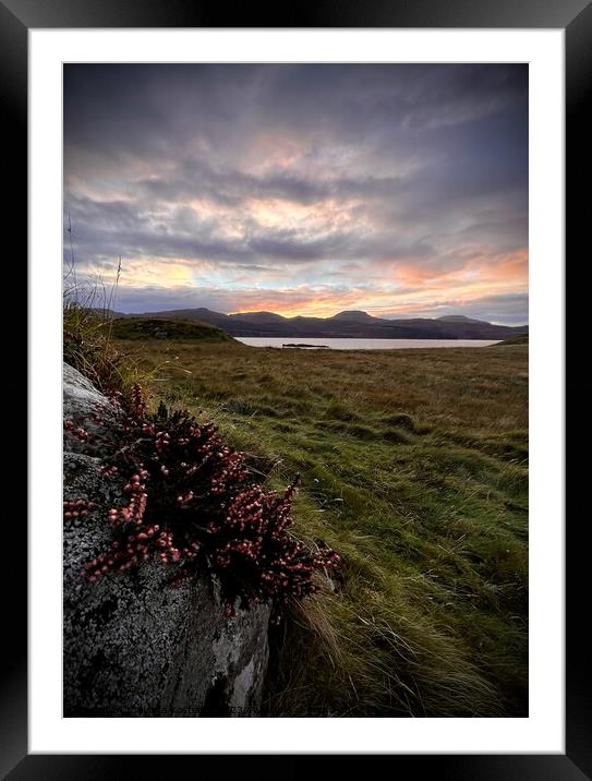 Isle of Skye landscape Framed Mounted Print by Jolanta Kostecka