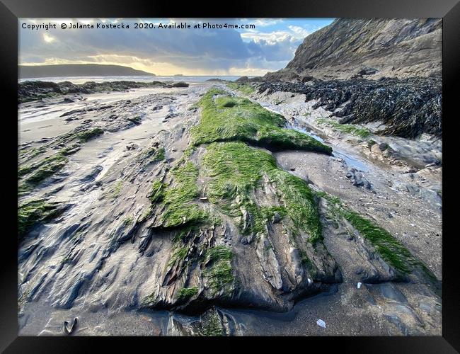 Stunning South Wales coastline Framed Print by Jolanta Kostecka