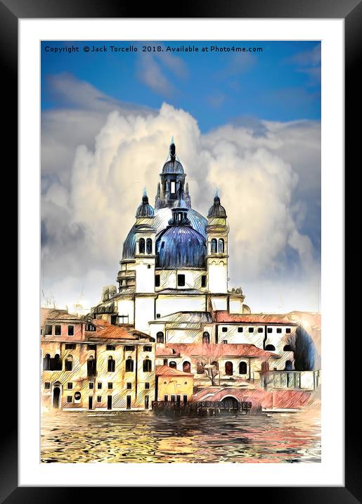 Santa Maria della Salute Venice Framed Mounted Print by Jack Torcello