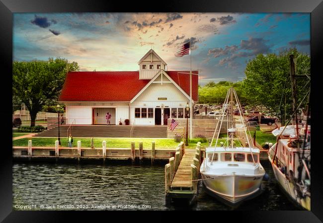 The Coastguard Cutter Hyannis Cape Cod Framed Print by Jack Torcello