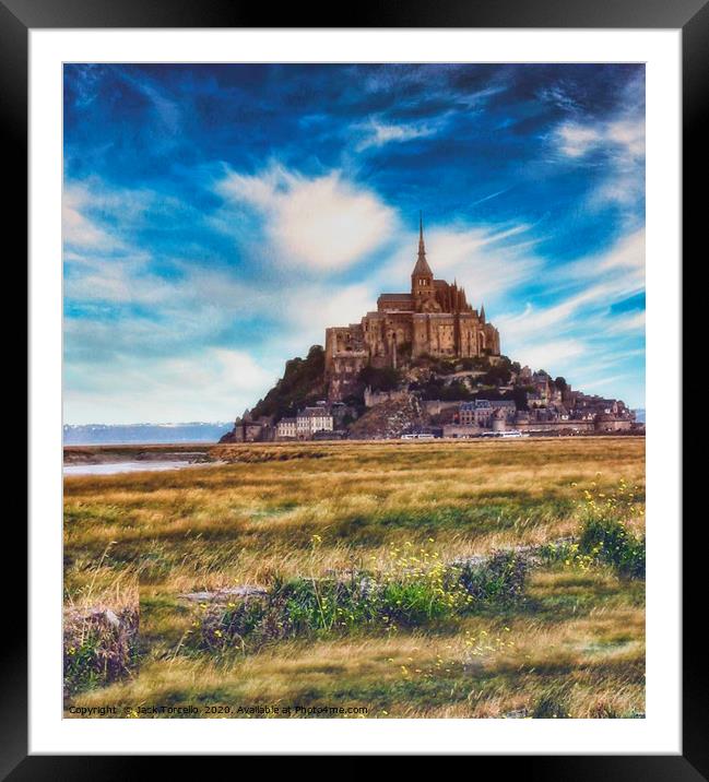 Mont St Michel, Normandie France Framed Mounted Print by Jack Torcello