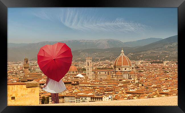  Florence in my Heart Framed Print by Giovanni Giannandrea