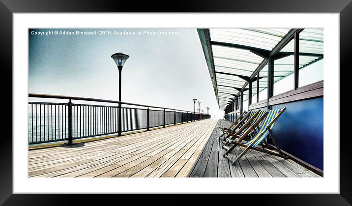 Pier Framed Mounted Print by Adrian Brockwell