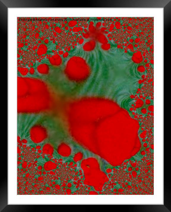  red poppies Framed Mounted Print by Anabela Fern