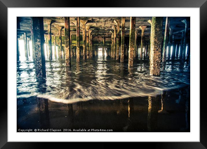Under Clacton Pier Framed Mounted Print by Richard Clapson