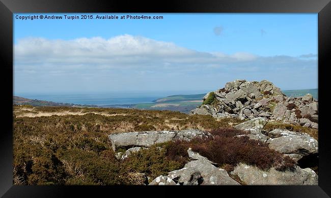  View to Newport Bay, Pembrokeshire Framed Print by Andrew Turpin