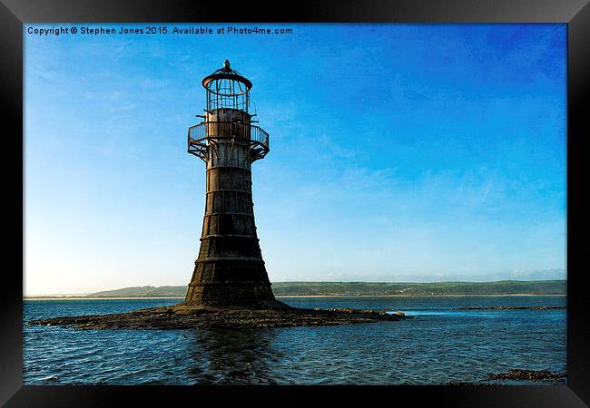  Whiteford Lighthouse Framed Print by Stephen Jones