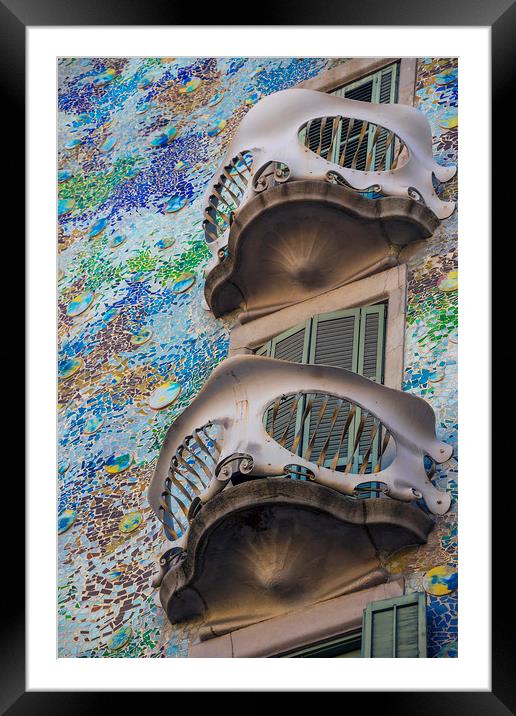  Gaudi Style Framed Mounted Print by Svetlana Sewell