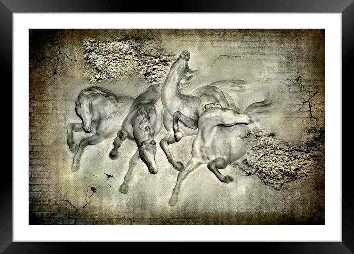  Horses Framed Mounted Print by Svetlana Sewell