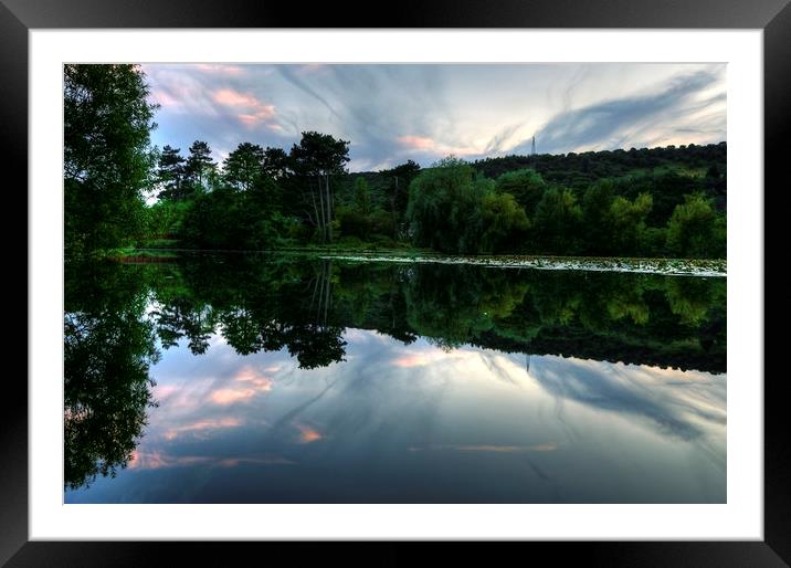  Evening Lake Framed Mounted Print by Svetlana Sewell