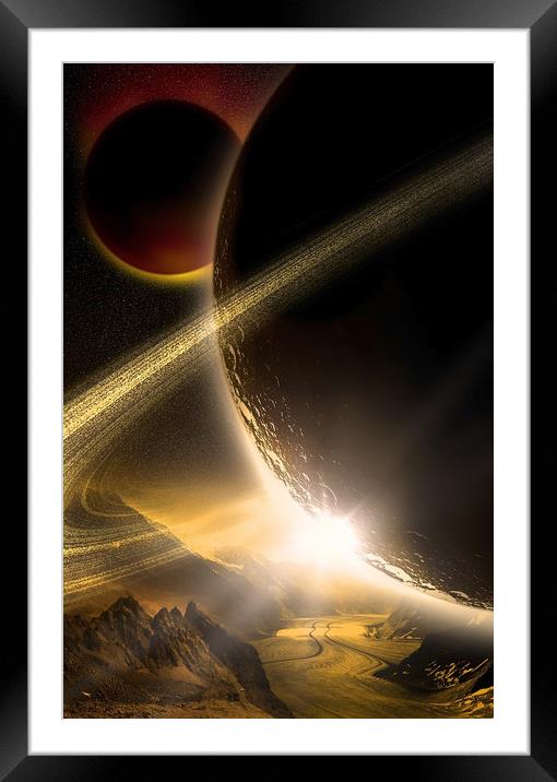  X Planet Framed Mounted Print by Svetlana Sewell