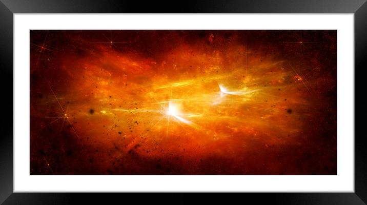  Space Abstract Framed Mounted Print by Svetlana Sewell