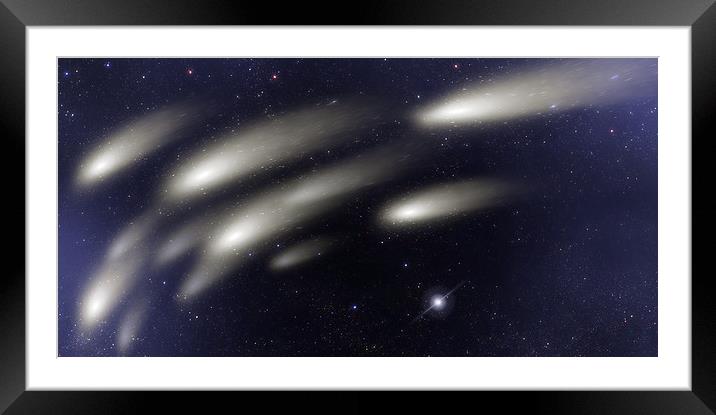  Meteors Framed Mounted Print by Svetlana Sewell