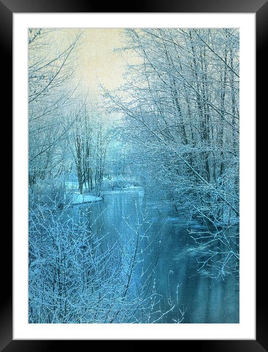  Winter River Framed Mounted Print by Svetlana Sewell