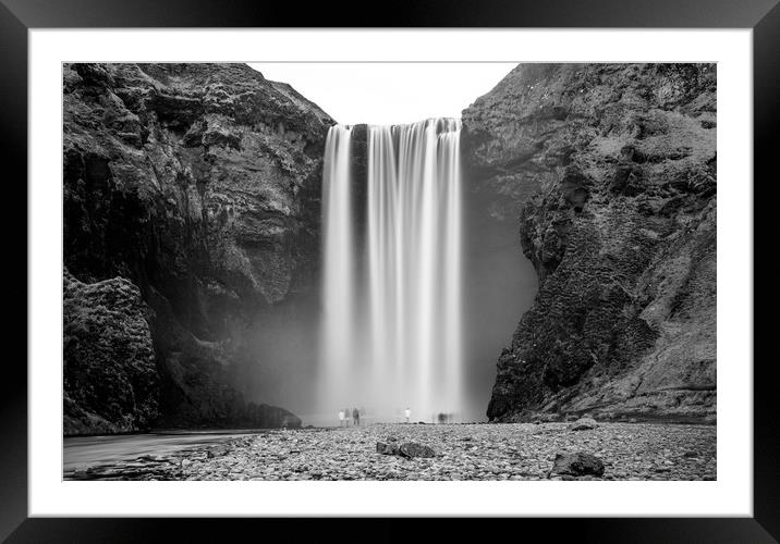 Skogafoss Framed Mounted Print by Svetlana Sewell