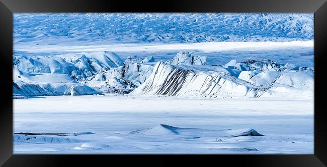 Glacier Ice Rocks Framed Print by Svetlana Sewell