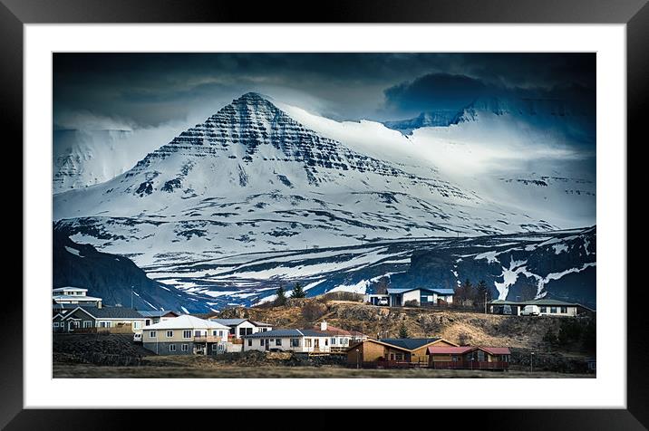 Icelandic Village Framed Mounted Print by Svetlana Sewell
