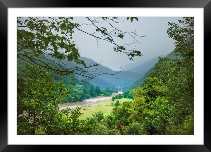 Valley Framed Mounted Print by Svetlana Sewell