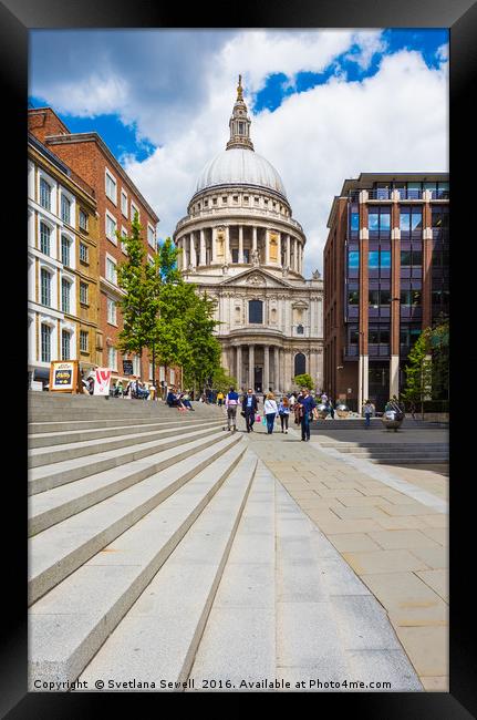 St Paul's Cathedral Framed Print by Svetlana Sewell