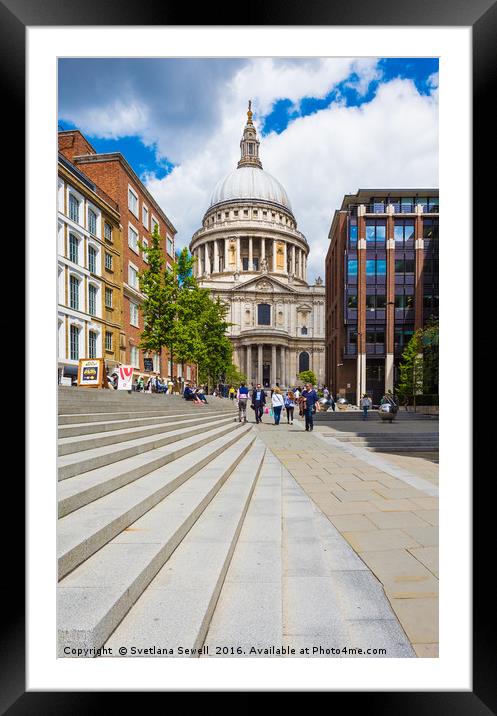 St Paul's Cathedral Framed Mounted Print by Svetlana Sewell