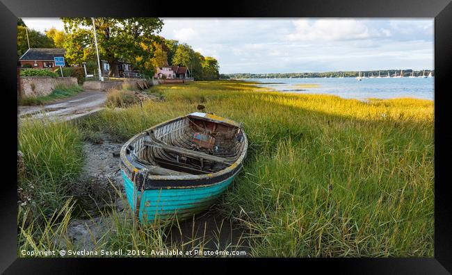 Old Boat Framed Print by Svetlana Sewell