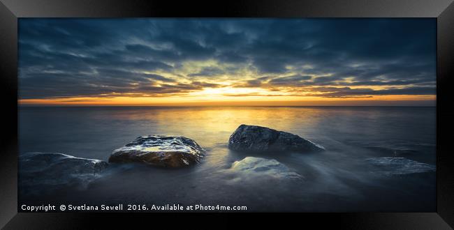 Seaside Rocks Framed Print by Svetlana Sewell