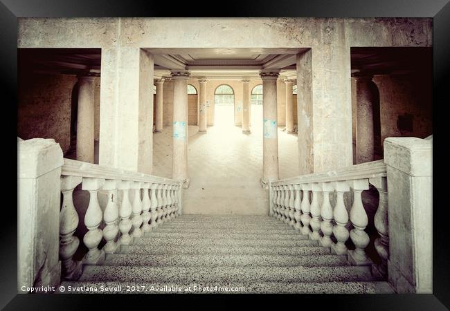 Stepping down to hallway Framed Print by Svetlana Sewell