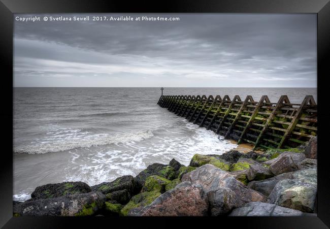 Pier and Sea Framed Print by Svetlana Sewell