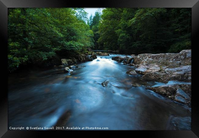 Evening Flow Framed Print by Svetlana Sewell