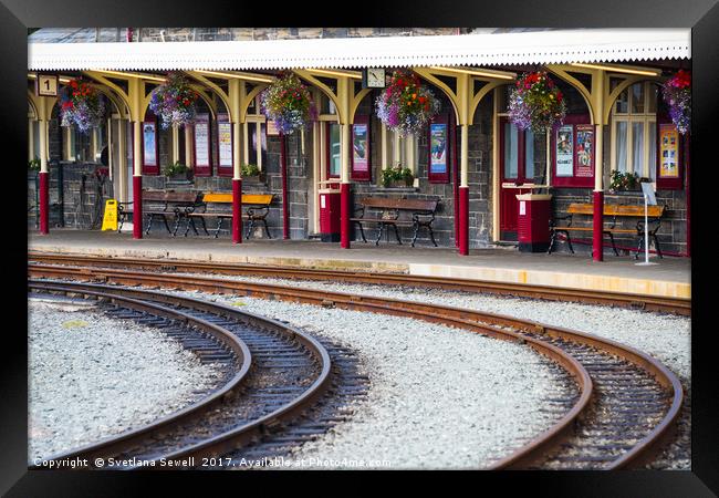 Porthmadog Train Station Framed Print by Svetlana Sewell