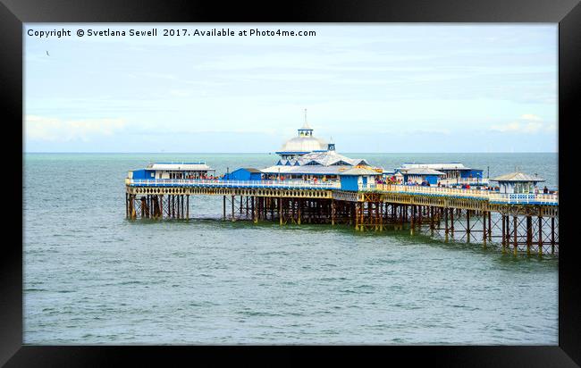 Pretty Llandudno Pier Framed Print by Svetlana Sewell