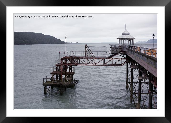 End of a Pier Framed Mounted Print by Svetlana Sewell
