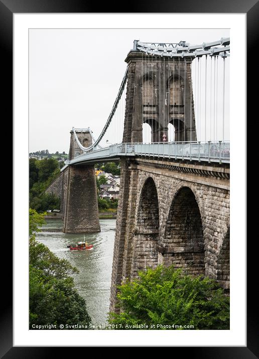 Between Wales and Anglesey  Framed Mounted Print by Svetlana Sewell