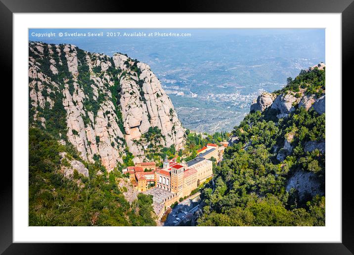 Santa Maria de Montserrat Framed Mounted Print by Svetlana Sewell