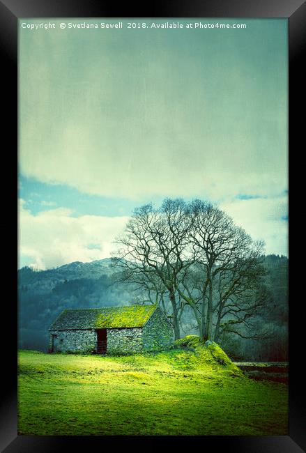 Green Hill Framed Print by Svetlana Sewell