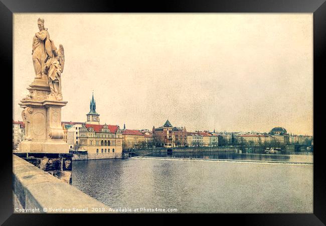 Architecture of Charles Bridge Framed Print by Svetlana Sewell