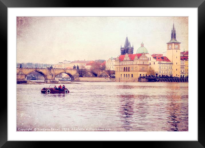 Vltava Ride Framed Mounted Print by Svetlana Sewell