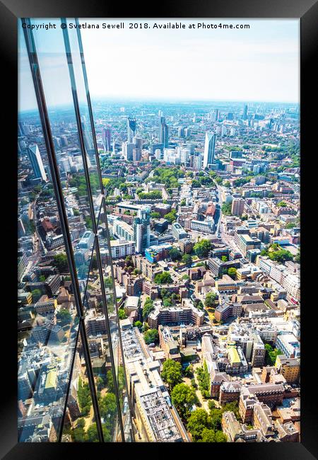 View from Shard Framed Print by Svetlana Sewell