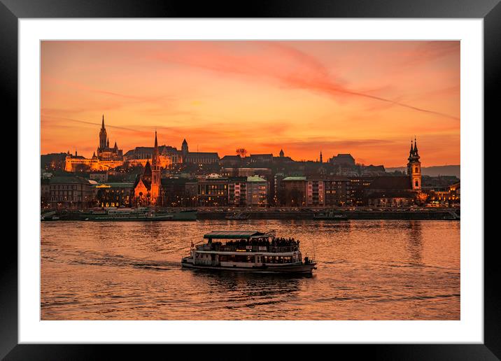 Evening Budapest Framed Mounted Print by Svetlana Sewell