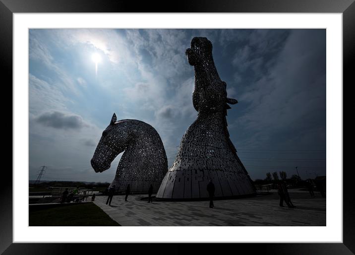 The Kelpies Framed Mounted Print by Svetlana Sewell