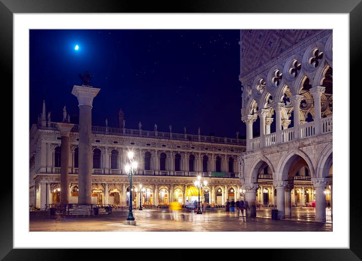 Midnight at Venice Framed Mounted Print by Svetlana Sewell