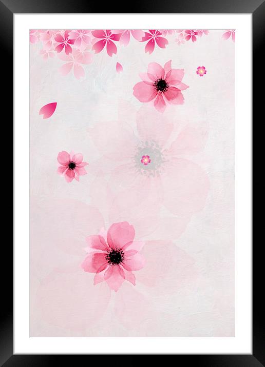 Floral Abstract Framed Mounted Print by Svetlana Sewell
