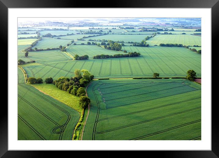 Aerial Landscape Framed Mounted Print by Svetlana Sewell