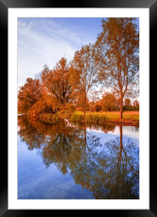 Fall Reflections Framed Mounted Print by Svetlana Sewell