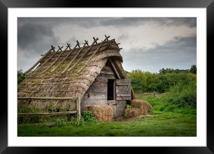 Anglo-Saxon Village Framed Mounted Print by Svetlana Sewell