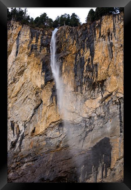 Staubbach Waterfall Framed Print by Svetlana Sewell
